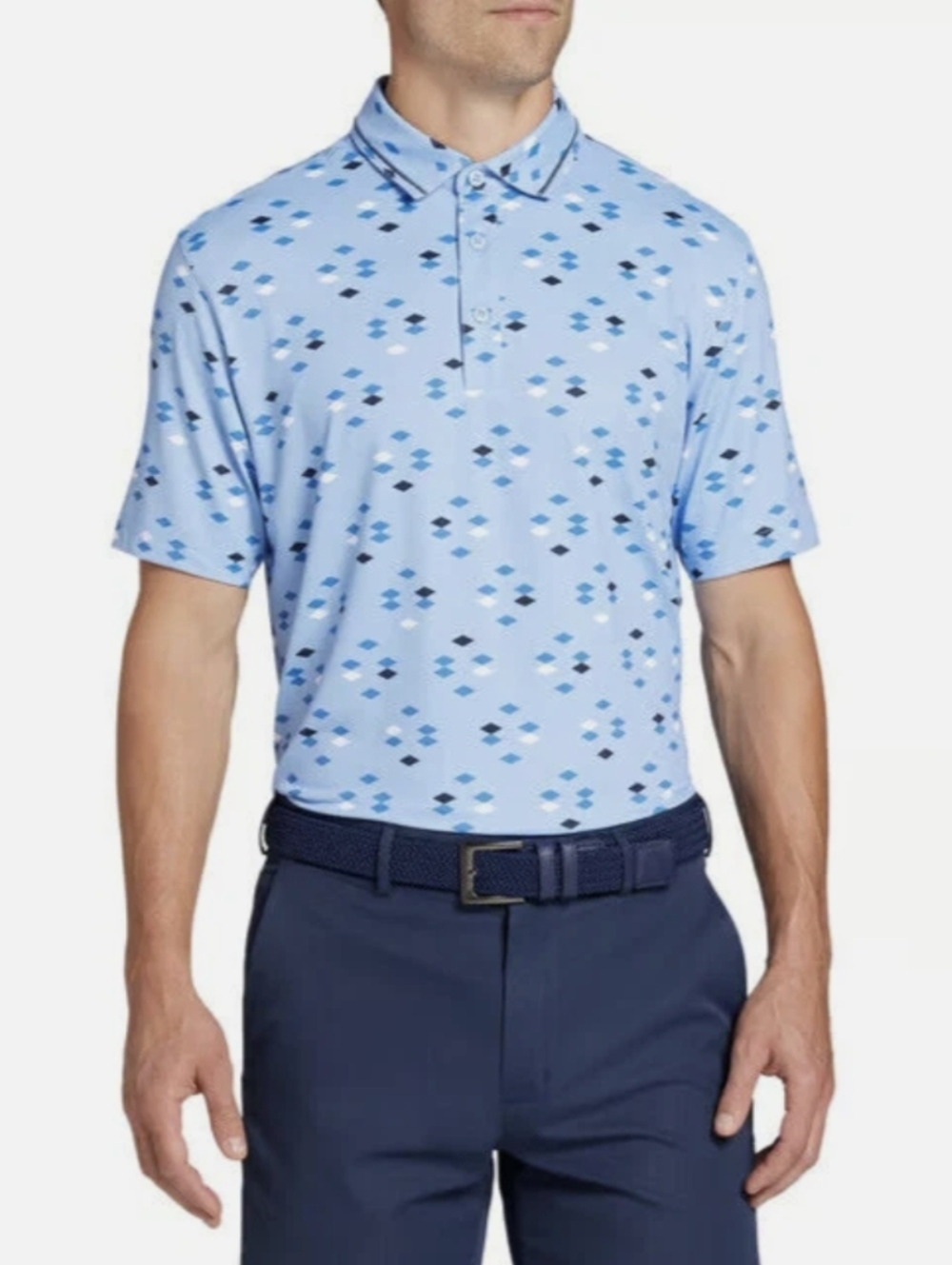 Walter Hagen Men's P11 Clustered Geo Print Polo 
